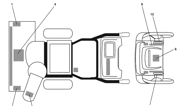 Decals Diagram and Parts List for 1827SB (961930047)(2009-07) Husqvarna Snow Blower