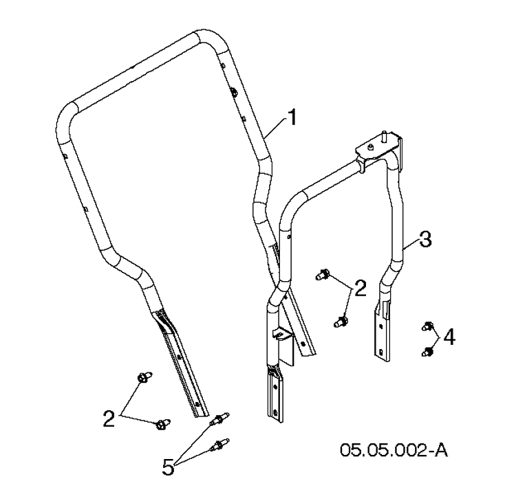 Handle Diagram and Parts List for ST327 (96193012401)(2019-03) Husqvarna Snow Blower