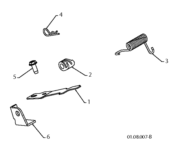 Handle 2 Diagram and Parts List for 5524ST 2010-04 Husqvarna Snow Blower