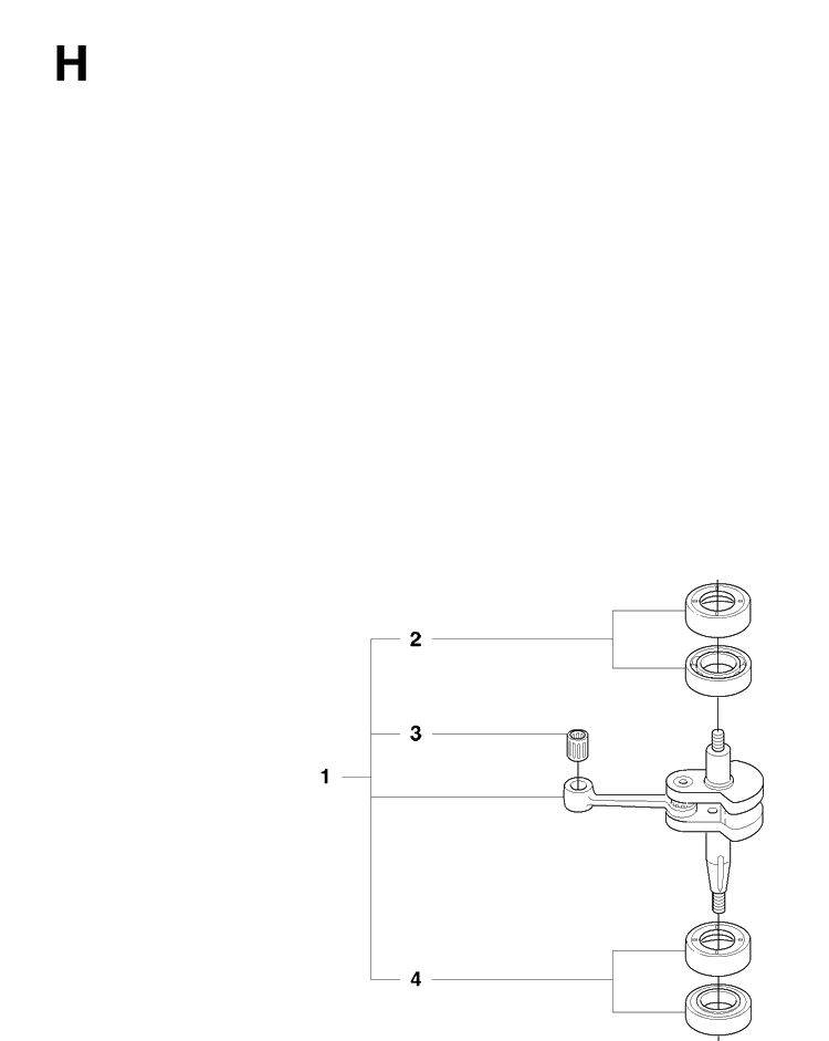 Crankshaft Diagram and Parts List for 323HD60 20090400001-Current Husqvarna Hedge Trimmer