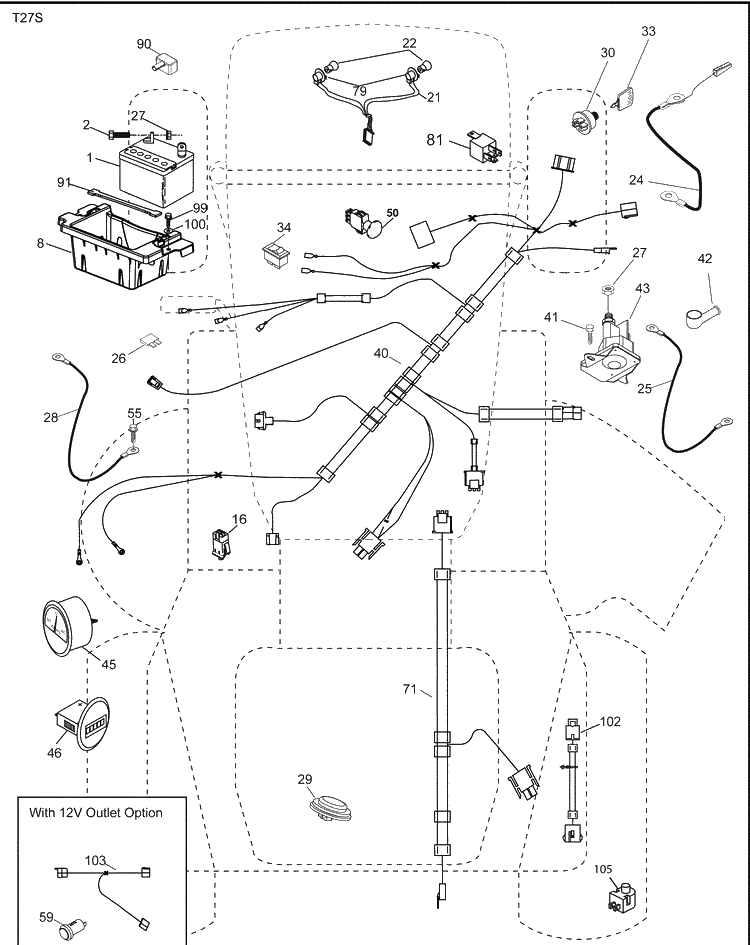 Electrical Diagram and Parts List for 2246LS (96043006300)(2008-11) Husqvarna Lawn Mower