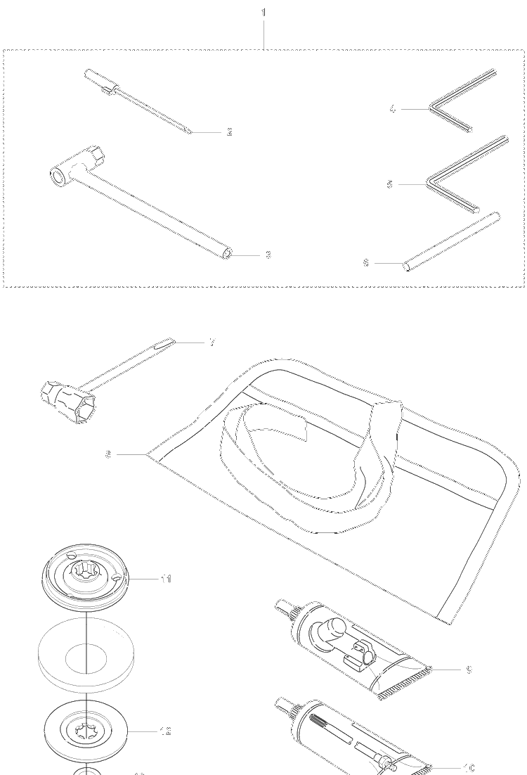Accessories Diagram and Parts List for 355 2007-07 Husqvarna Brush Cutter