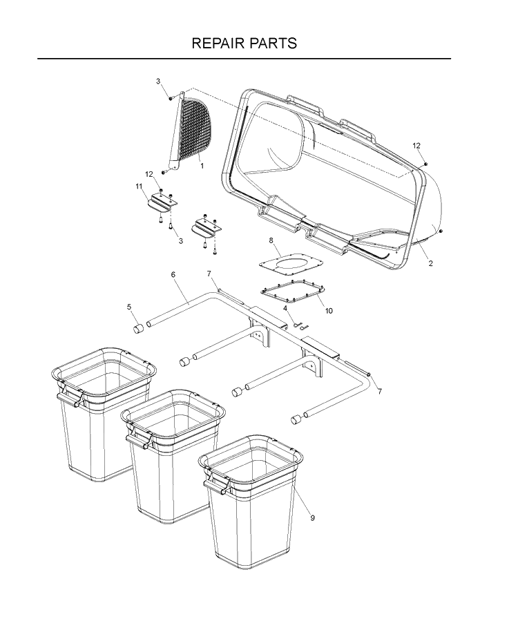 Repair Parts 2 Diagram and Parts List for 966004701 2010-10 Husqvarna Lawn Tractor Accessories