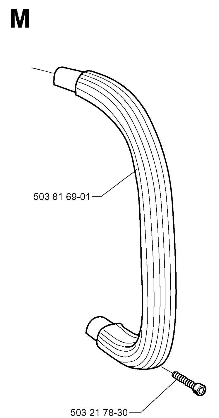 Handle Diagram and Parts List for 335XPT 19970500001-19991000000 Husqvarna Chainsaw
