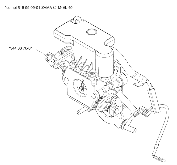 Crab. Diagram and Parts List for 576XP 2009-02 Husqvarna Chainsaw