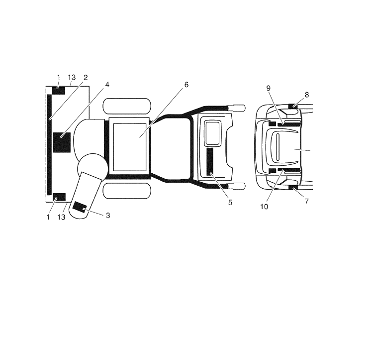 Wheels / Decals 2 Diagram and Parts List for 10527SBE (96193001605)(2008-01) Husqvarna Snow Blower