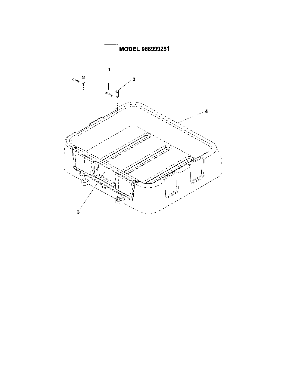 Utility box Diagram and Parts List for 917277820  Husqvarna Lawn Mower