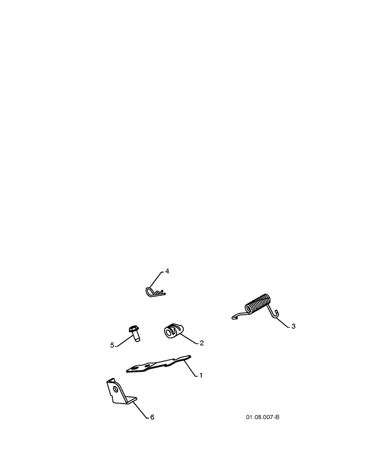 Handle 8 Diagram and Parts List for 15530SBLS 2009-07 Husqvarna Snow Blower