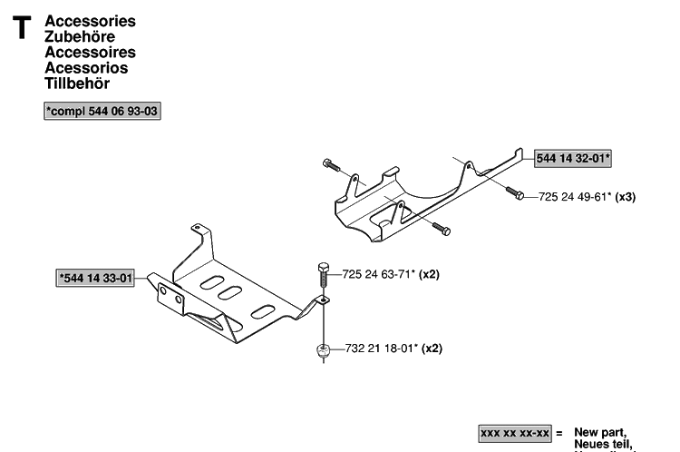 Accessories Diagram and Parts List for RIDER155AWD (965089301)(2006-01) Husqvarna Lawn Mower