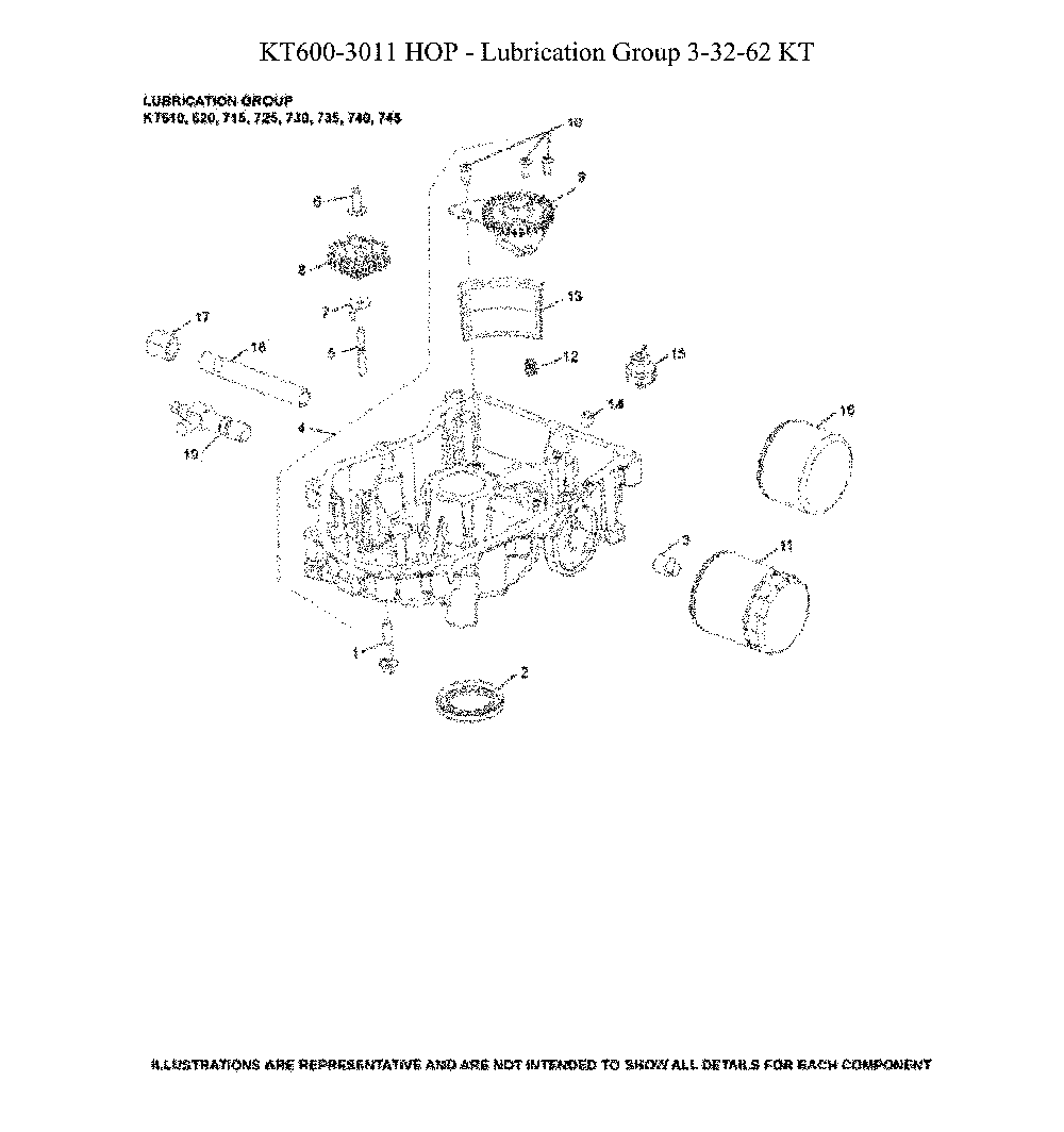 Lubrication Diagram and Parts List for 967924801-00  Husqvarna Lawn Mower