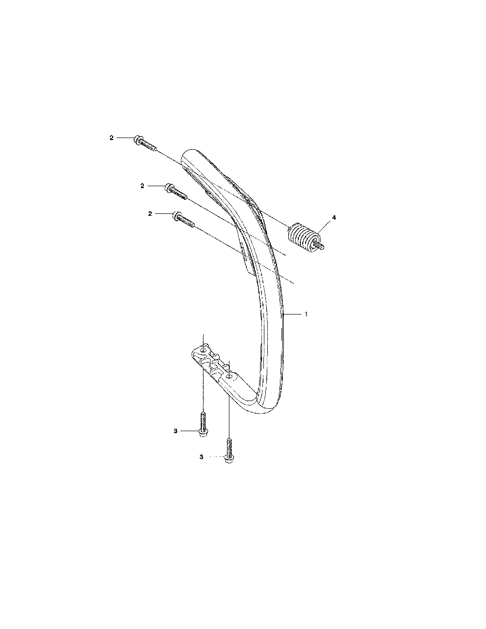 Handle Diagram and Parts List for 967166101  Husqvarna Chainsaw