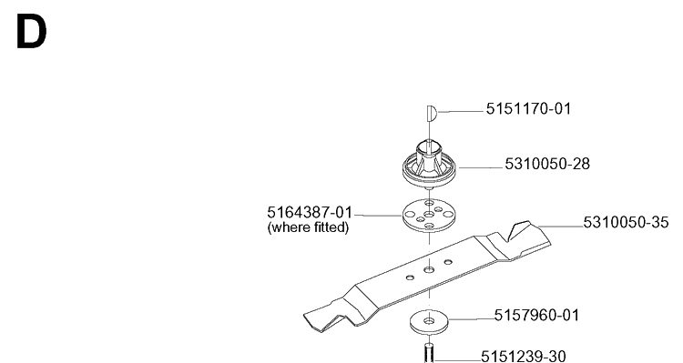 Cutting Equipment 2 Diagram and Parts List for JET46R  Husqvarna Lawn Mower