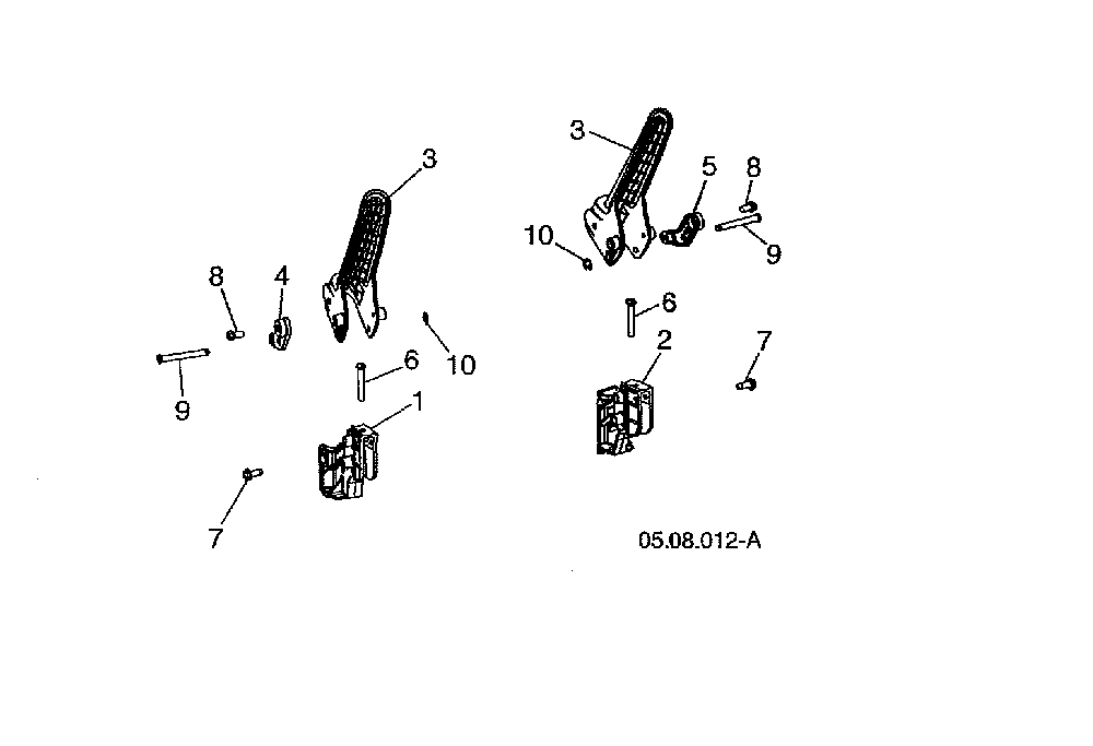 Handle levers Diagram and Parts List for 96193009605  Husqvarna Snow Blower