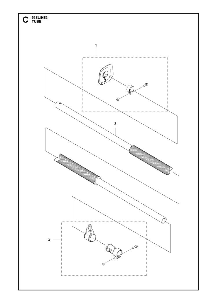 Tube Diagram and Parts List for 536LIHE3 2016-09 Husqvarna Hedge Trimmer