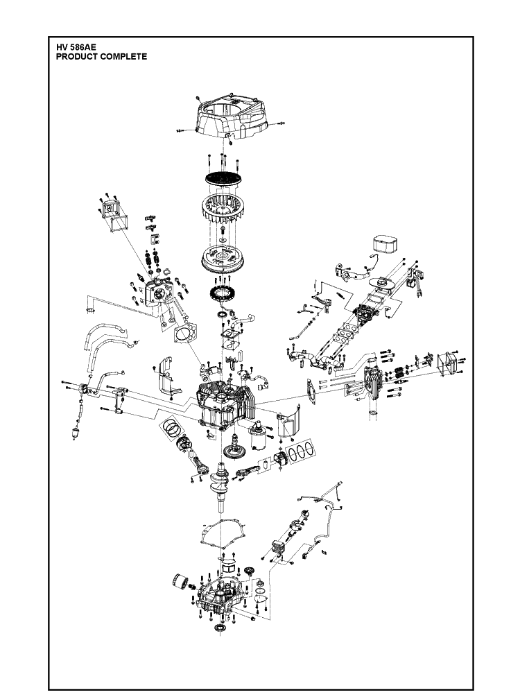 Product Complete Diagram and Parts List for 531262201 2022-01 Husqvarna Engine