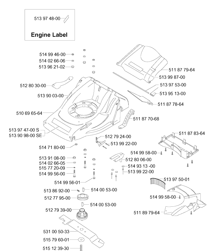 Chassis / Frame 2 Diagram and Parts List for 49 ROYAL Husqvarna Lawn Mower