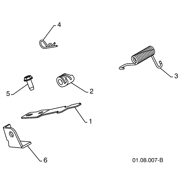 Handles 6 Diagram and Parts List for 1830SB (96193005000)(2009-08) Husqvarna Snow Blower