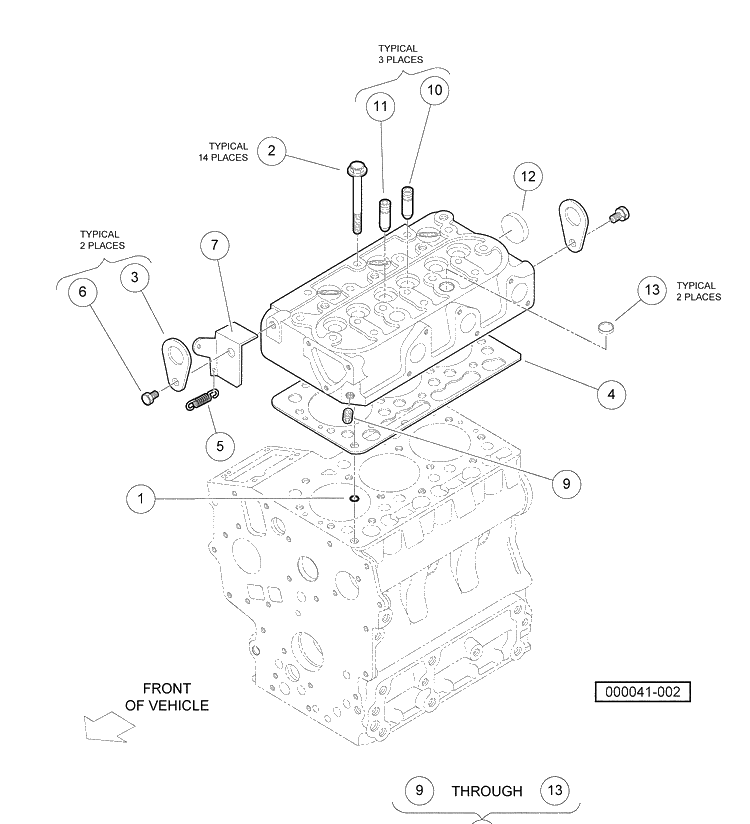 Cylinder Head 1 Diagram and Parts List for HUV4420G 2006-11 Husqvarna Lawn Tractor