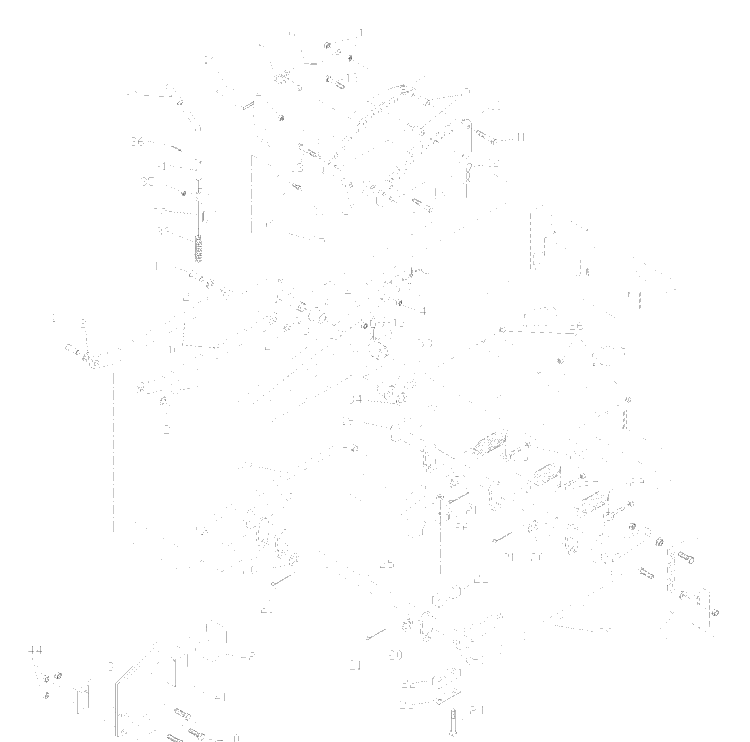 Deck Lift Assembly Diagram and Parts List for ZTH7227KOB (968999225)(2002-10) Husqvarna Lawn Mower