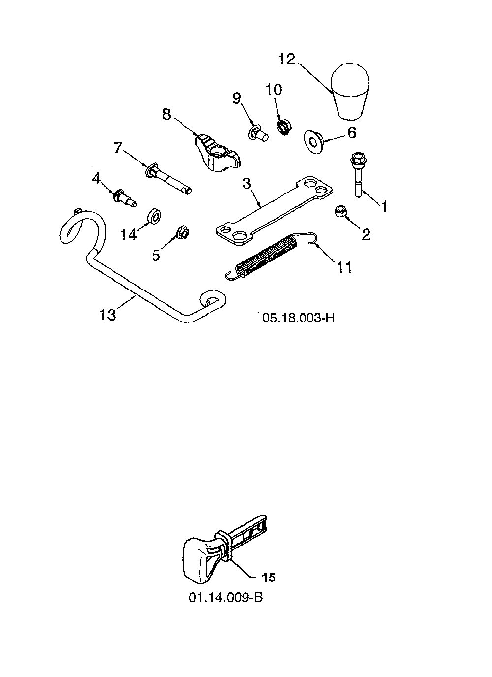 Bag of parts Diagram and Parts List for 96193009703  Husqvarna Snow Blower