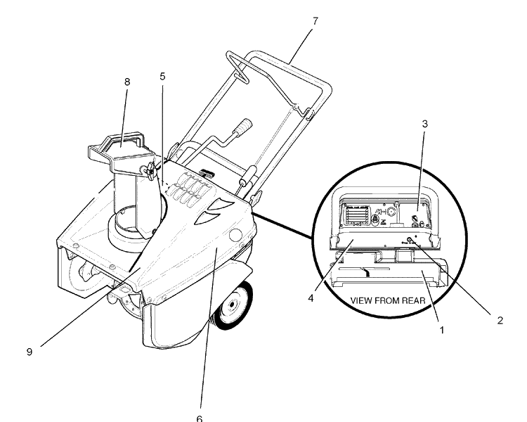 Decals Diagram and Parts List for 5021E (6210540X37NA)(531309639)(2007-07) Husqvarna Snow Blower