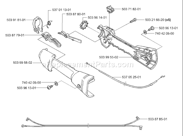 Page O Diagram and Parts List for 325HE4 2001-05 Husqvarna Trimmer