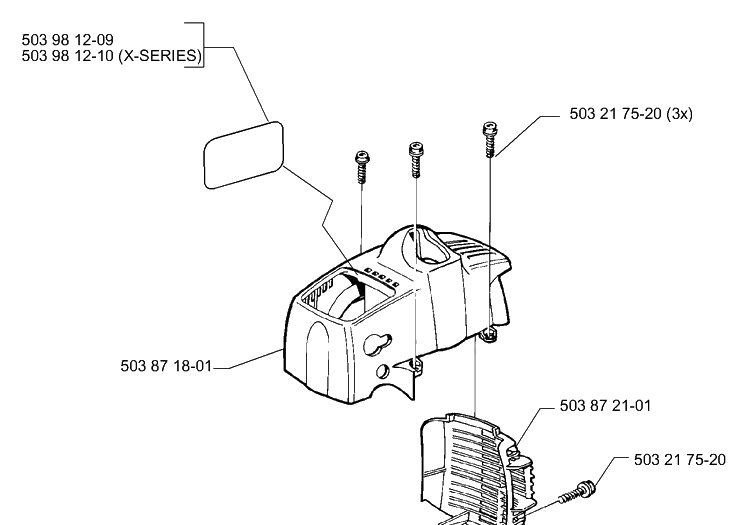 Covers Diagram and Parts List for 325E (X-SERIES)(1999-10) Husqvarna Edger
