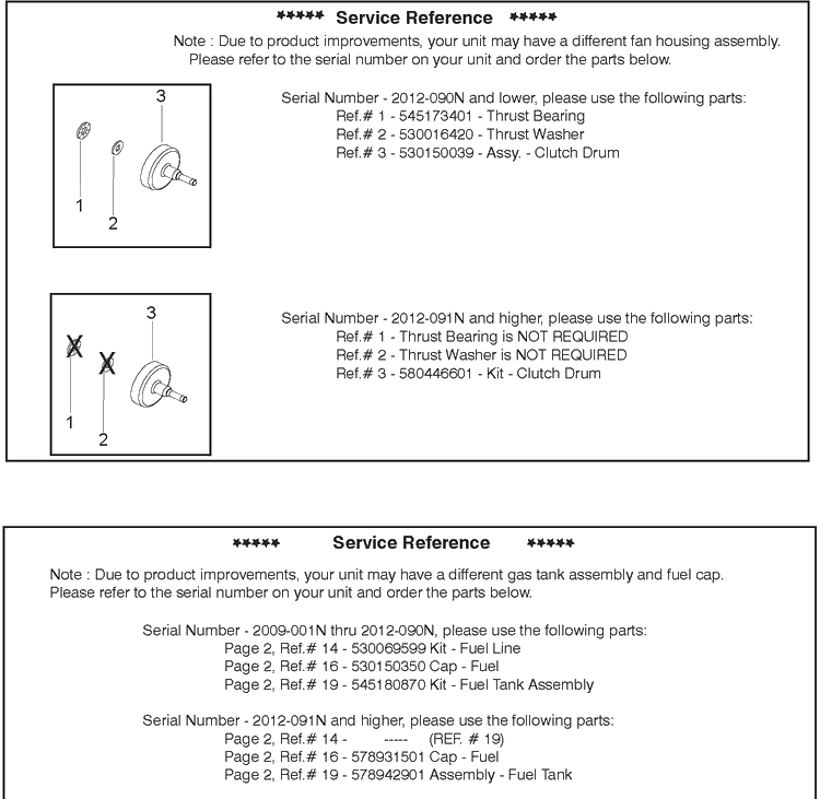 Service Reference Diagram and Parts List for 128DJX (966712501)(20110100001-20121900000) Husqvarna Edger