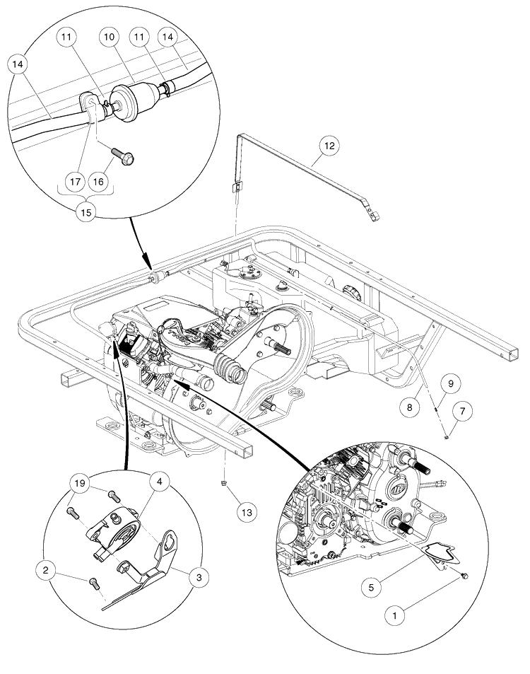 Fuel System - Kawasaki Gasoline Vehicles Diagram and Parts List for HUV4421GXP 2009 Husqvarna Lawn Tractor