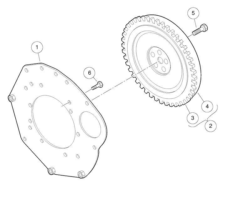 Flywheel Diagram and Parts List for HUV4421GXP 2009 Husqvarna Lawn Tractor
