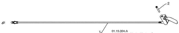 Lever / Cable Rotator Assm 2 Diagram and Parts List for 1130SB (96193004300)(2008-11) Husqvarna Snow Blower