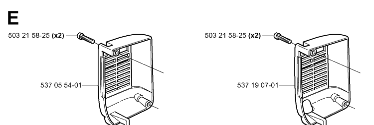 Muffler Cover Diagram and Parts List for 339XP 20034000001-20040100000 Husqvarna Chainsaw