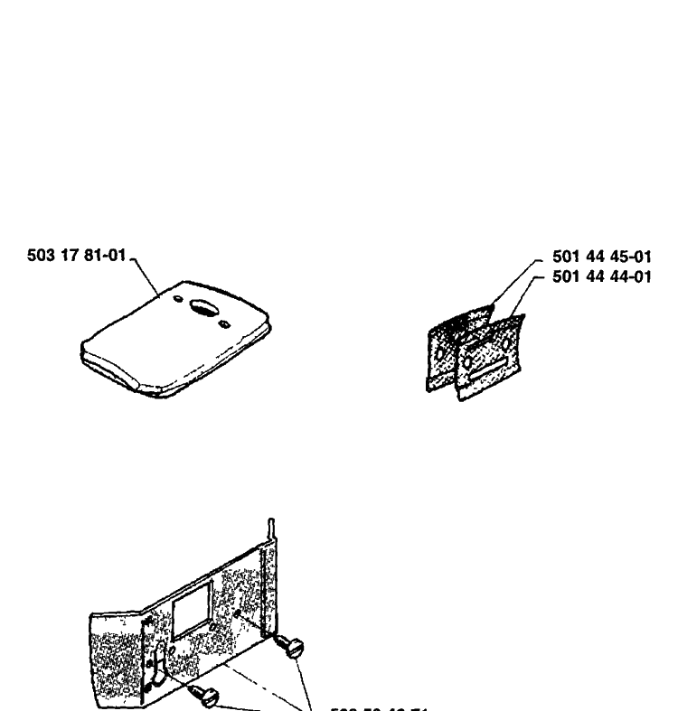 Spare Parts Diagram and Parts List for 61 1989-02 Husqvarna Chainsaw