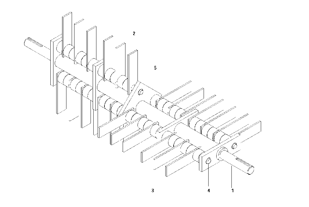 Flail Blade Diagram and Parts List for DT22HNRCE (966068601)(2008-02) Husqvarna Dethatcher