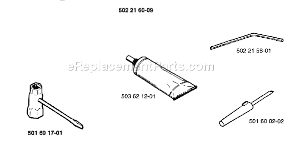 Page A Diagram and Parts List for 225H 1997-02 Husqvarna Trimmer