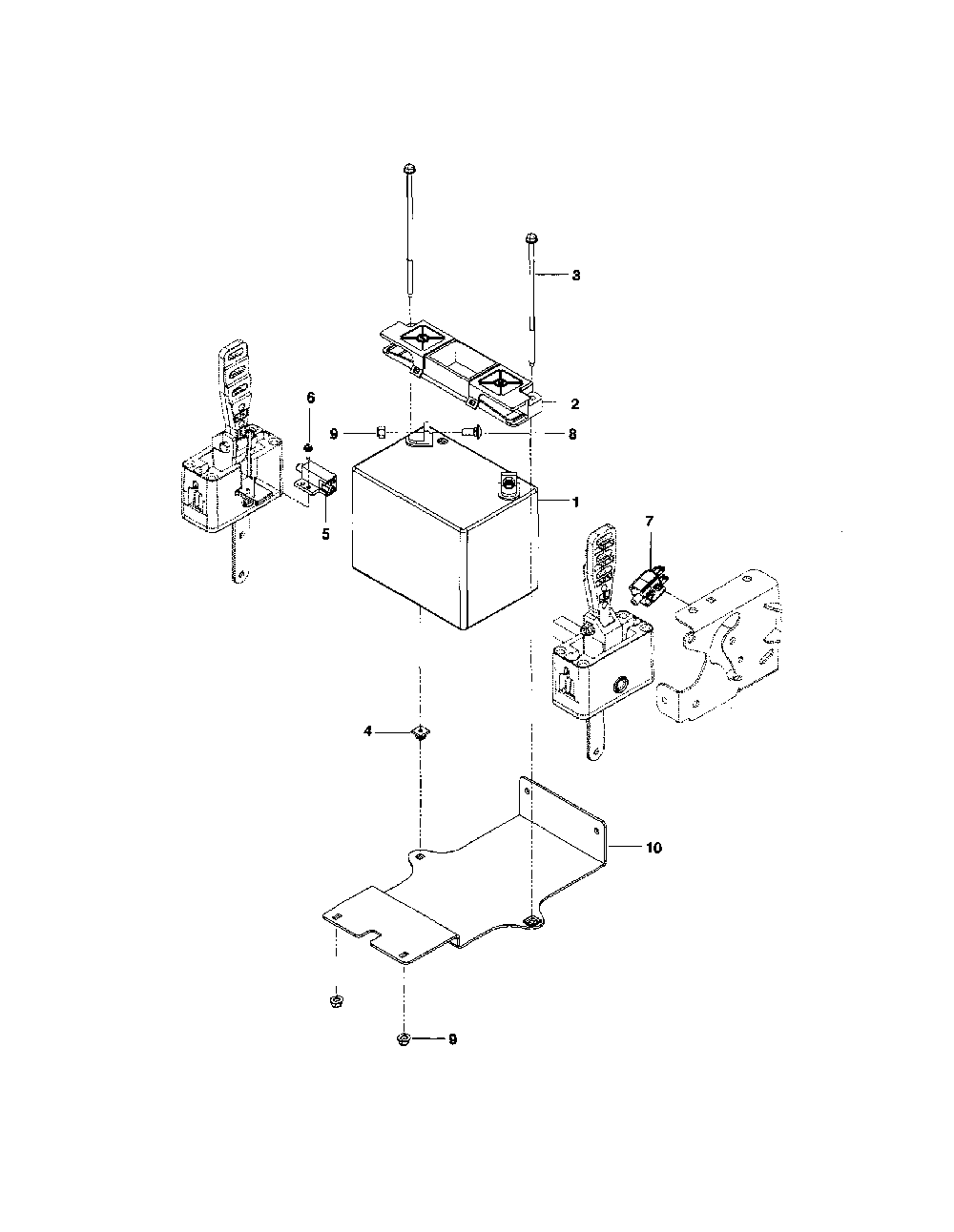 Electrical Diagram and Parts List for MZ6128-966502301  Husqvarna Lawn Mower
