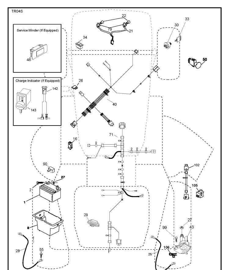 Electrical Diagram and Parts List for TS238 (96041036900)(2014-09) Husqvarna Lawn Tractor