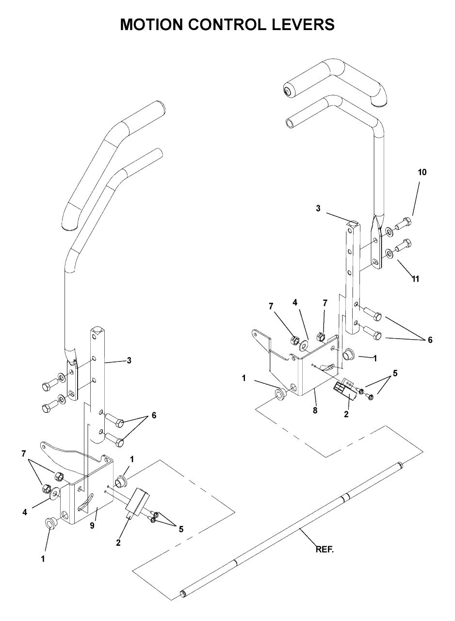 Handle And Controls 2 Diagram and Parts List for CZ4815KAA (968999219)(2003-05) Husqvarna Lawn Mower