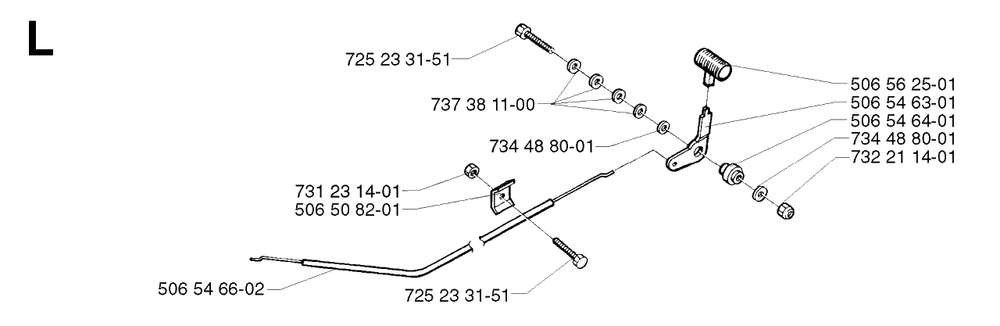 Controls 3 Diagram and Parts List for R13 2002-02 Husqvarna Lawn Tractor
