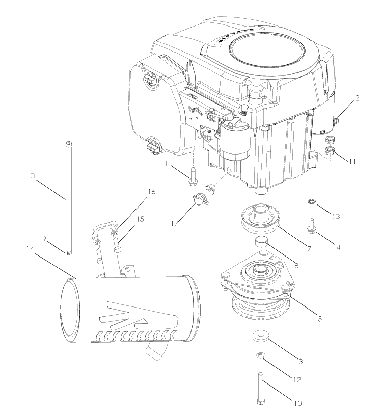 Engine Kohler 20 Hp Diagram and Parts List for Z4220 (968999655)(2007-04) Husqvarna Lawn Mower