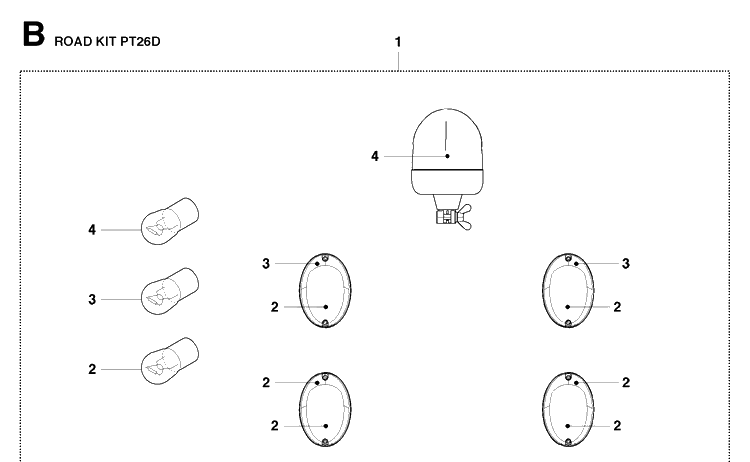 Accessories Diagram and Parts List for 965143001  Husqvarna Lawn Tractor Accessories