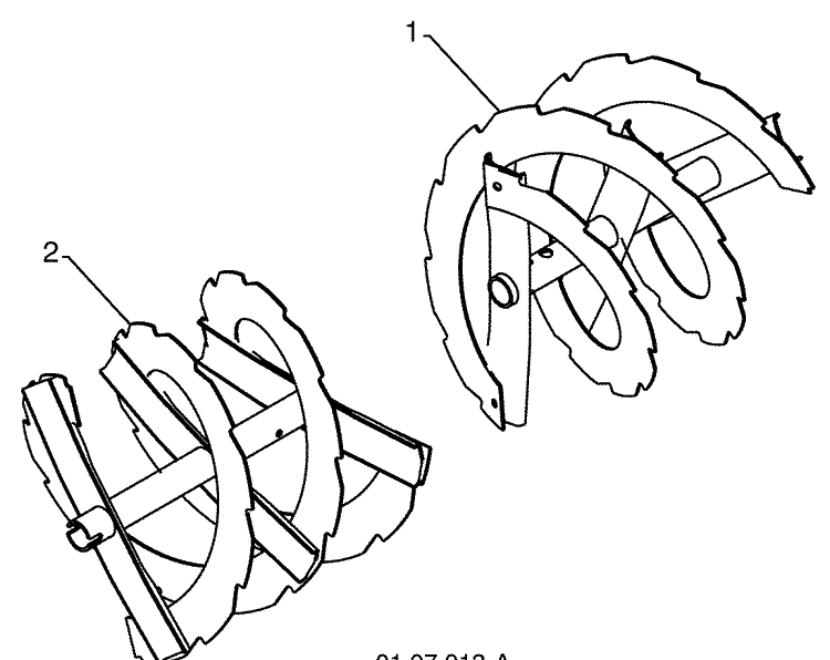 Auger Housing / Augers 1 Diagram and Parts List for 1130SB (96193004300)(2008-11) Husqvarna Snow Blower