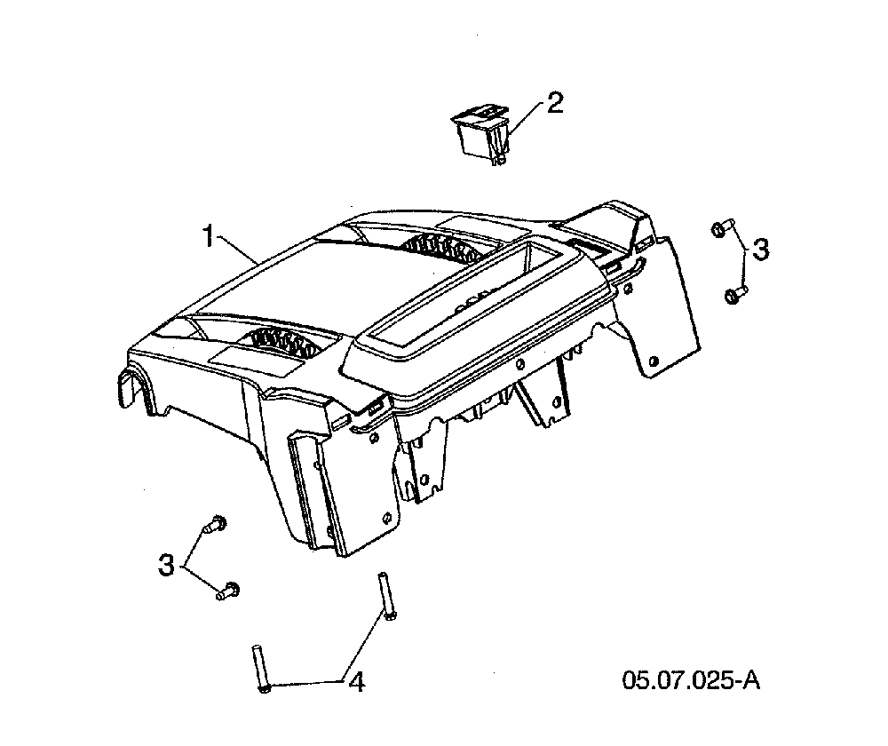 Base console Diagram and Parts List for 96193009603  Husqvarna Snow Blower