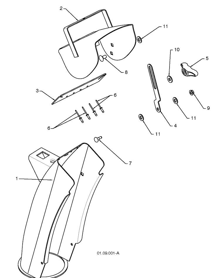Control Panel/Discharge Chute Diagram and Parts List for 5524SBL (96193003400)(2008-11) Husqvarna Snow Blower