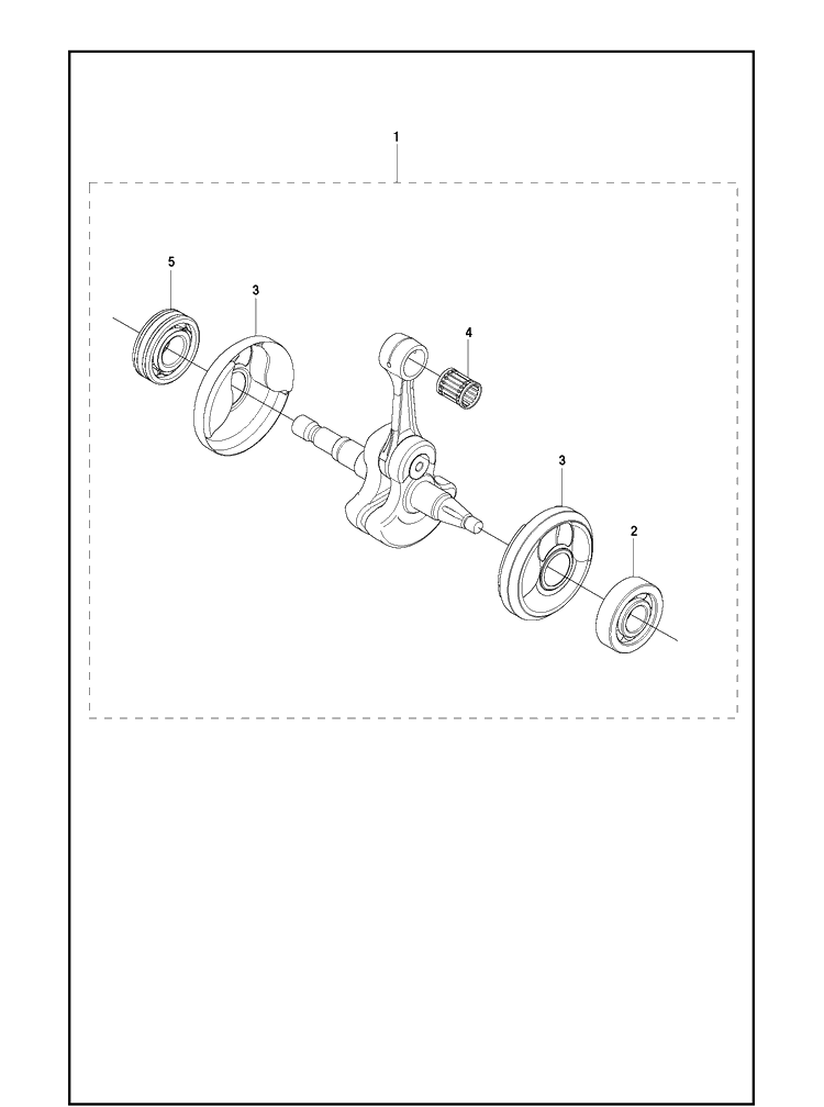 Crankshaft Diagram and Parts List for K970 2016-07 Husqvarna Lawn Tractor Accessories