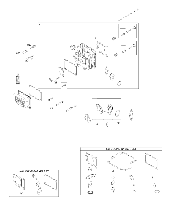 Cylinder Cover Diagram and Parts List for 2198073376B1 2017-01 Husqvarna Engine