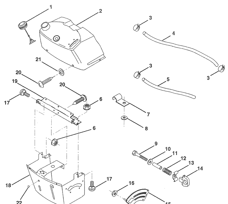 Dash Diagram and Parts List for LR120 (HU1236B)(954000412)(1992-10) Husqvarna Lawn Mower