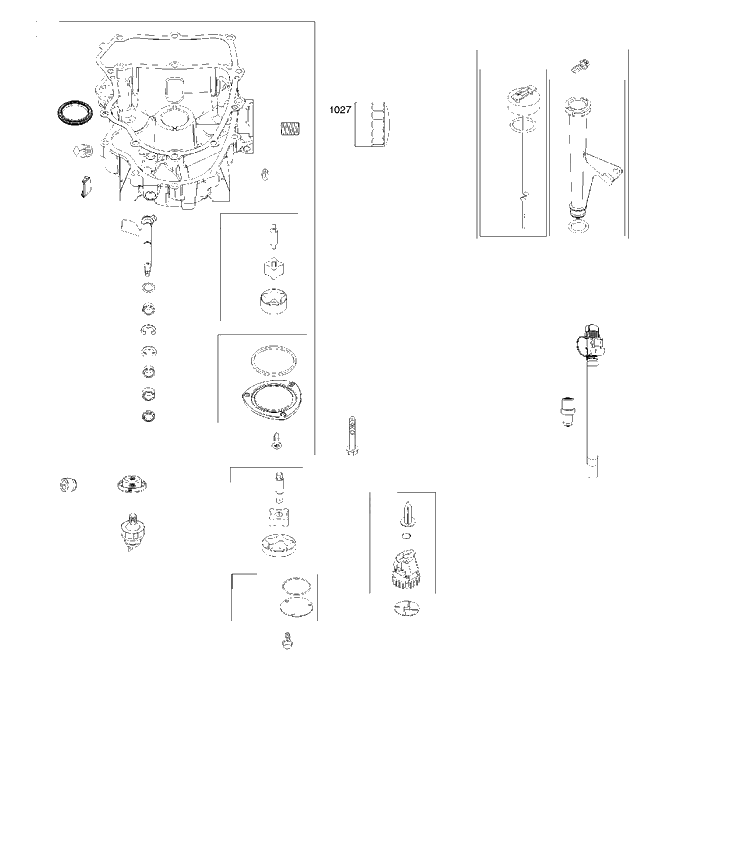Oil Pump Diagram and Parts List for 4055773220B1 2017-01 Husqvarna Engine