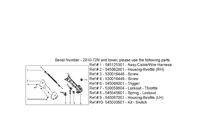 Service Updates 3 Diagram and Parts List for 128LDX 545192137 Husqvarna Edger