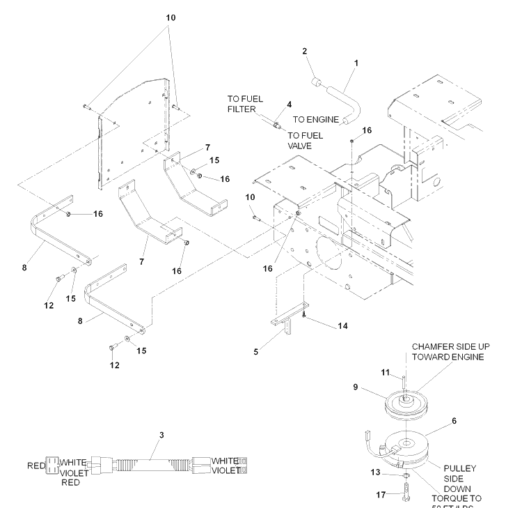 Engine Kohler Diagram and Parts List for IZ5225TXPKOA (968999307)(2007-04) Husqvarna Lawn Mower